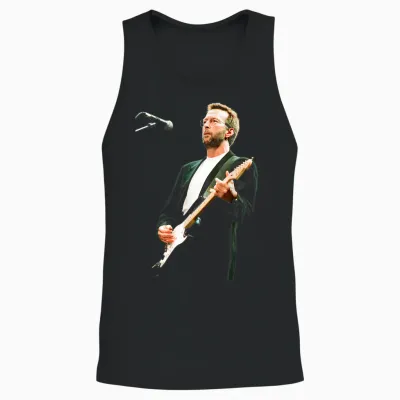 Guitarist Eric Clapton Blues Live Sheffield 1993 Unisex Tank Top - Black