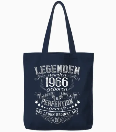 Legenden Wurden 1966 Geboren Das Leben Beginnt Mit 60 Tote Bags - Navy