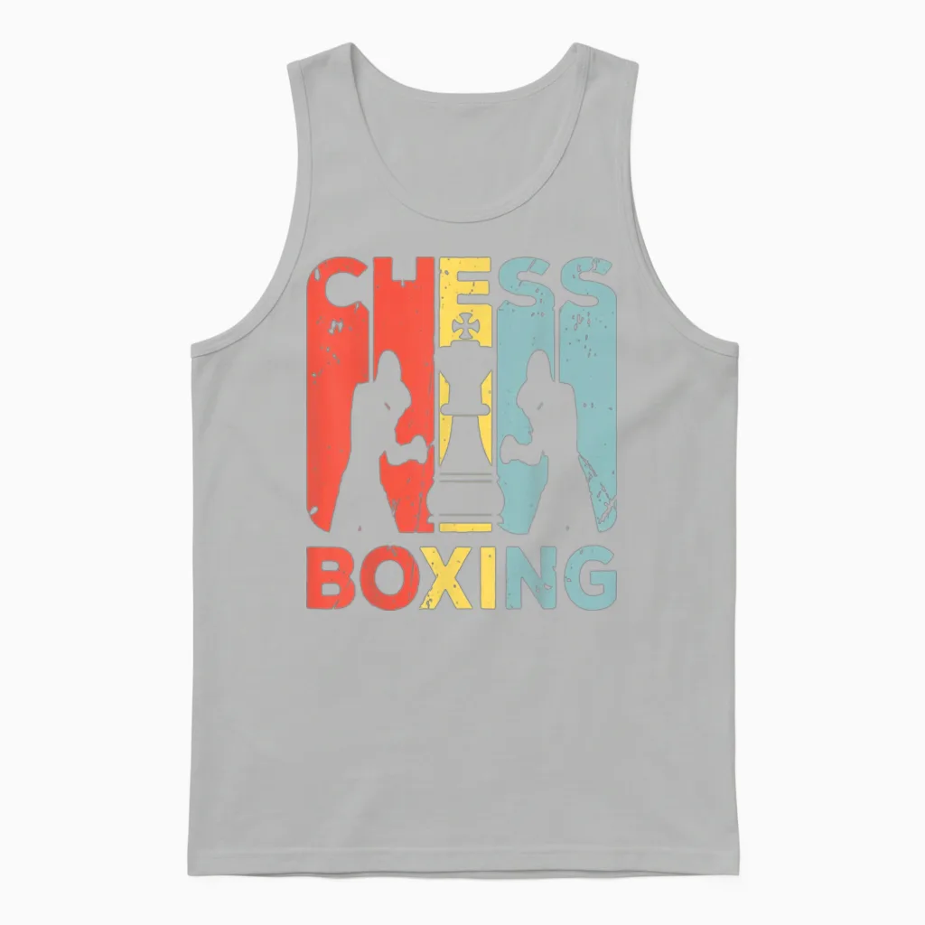 Chess Boxing Vintage Retro - & Mma Unisex Tank Top - Ash