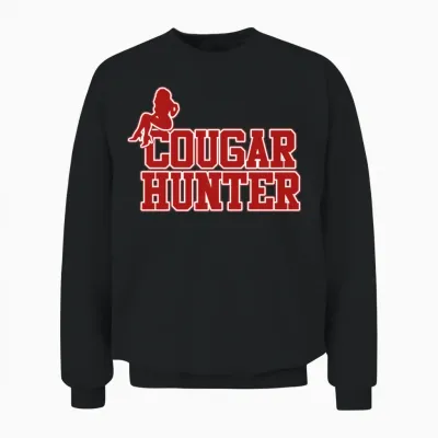 Cougar Hunter Unisex Sweatshirt - Black
