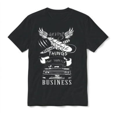 Supernatural - Saving People Hunting Things Unisex T-Shirt - Black