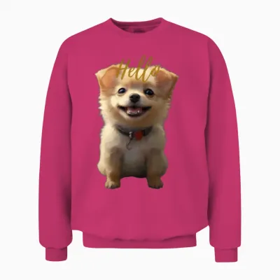 جرو صغير Unisex Sweatshirt - Heliconia