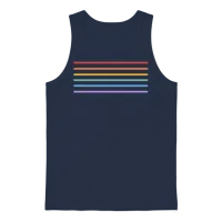 Subtle Pride Unisex Tank Top - Navy – 1