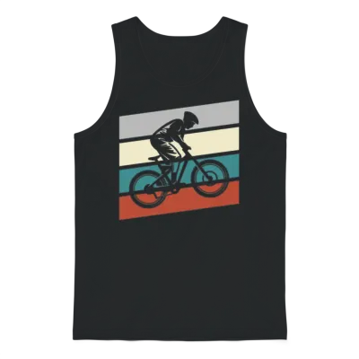 Mountainbike Retro Unisex Tank Top - Black