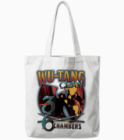 Photo of Clan Wu-Tang 36 Chambers Tote Bags - White