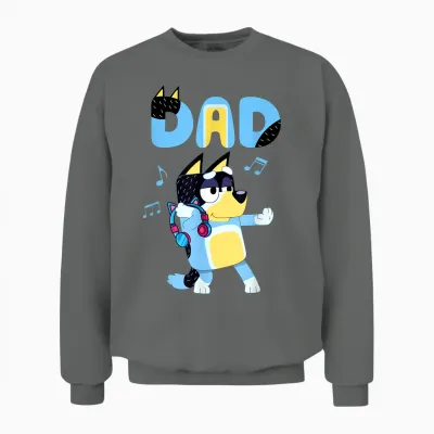 Mens Dad Love Dad Father's Day Daddy Gift Unisex Sweatshirt - Graphite Heather