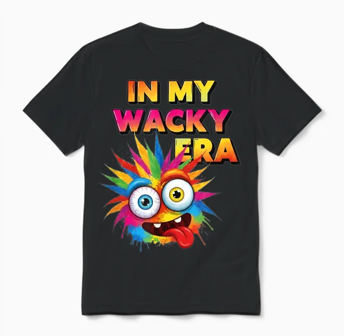 Wacky Costume Mismatch Day Outfit Unisex T-Shirt in Black