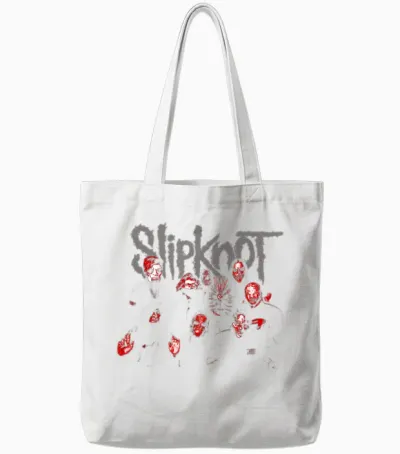 Slipknot Offizieller We Are Not Your Kind, Roter Titel Tote Bags - White