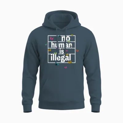 Kein Mensch Ist Illegal – Das Original Unisex Hoodie - Dark Heather