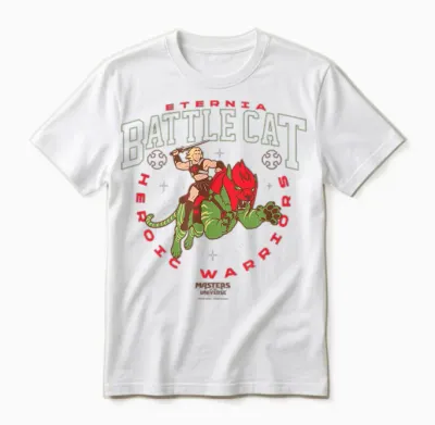 Maîtres De L'univers : Chat De Combat Eternia Unisex T-Shirt - White