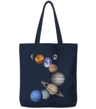Solar System 2 Tote Bags - Navy