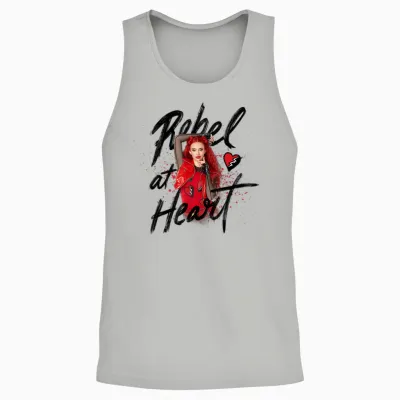 Disney Descendants 4: the Rise of Red Rebel at Heart Unisex Tank Top - Ash