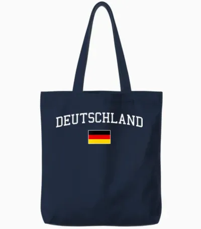 Deutschlandflagge Herren Damen Kinder Deutschland Tote Bags - Navy
