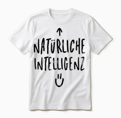 Künstliche Intelligenz Ki Ai Natürliche Intelligenz Witziges Unisex T-Shirt - White
