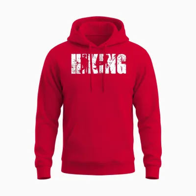 Hiking Unisex Hoodie - Red
