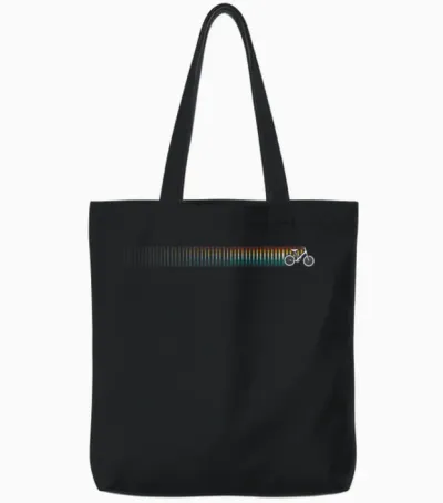 Bmx Retro Tote Bags - Black