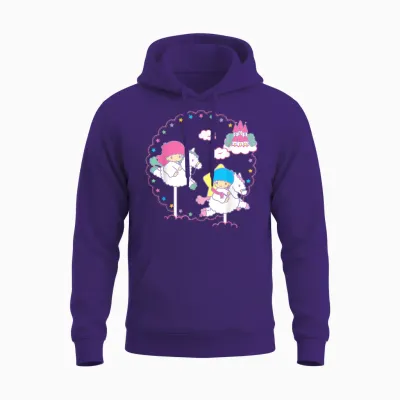 Little Twin Stars Cloud Dreamland Unisex Hoodie - Purple