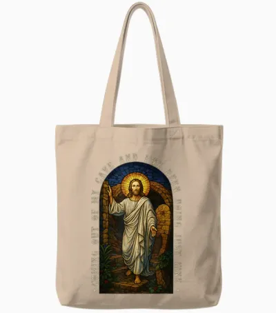 Jesus Kommt Aus Meiner Höhle Und Mir Geht Es Gut Tote Bags - Natural