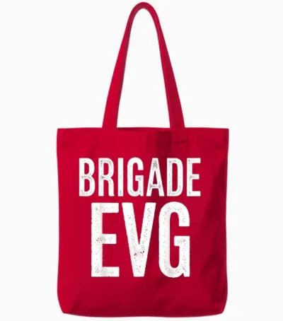 Evg Men's Brigade Evg Fancy Dress Party Boy Life T-Shirt, Black, S Tote Bags - Red