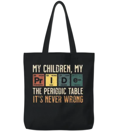 My Children My Pride Tote Bags - Black
