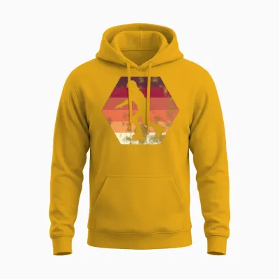 Roller Boy Retro Vintage Unisex Hoodie - Gold