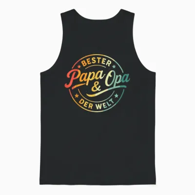 Opa Geburtstag Geschenk Shirt Opa Spruch Lustig Tshirt Opa Unisex Tank Top - Black