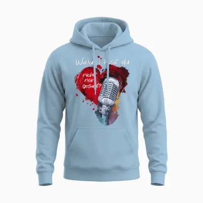Schlager Warum Hast Du Nicht Nein Gesagt Elbufer Unisex Hoodie - Light Blue