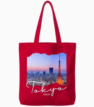 Japan Tokyo Souvenir/tokyo Tote Bags - Red