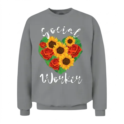 Social Worker School Social Worker Social Services Unisex Sweatshirt - Sport Grey
