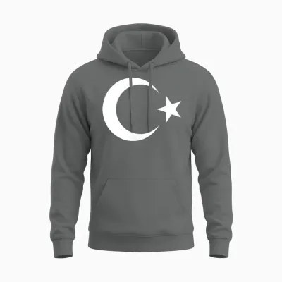 Türkei T-Shirt Türkische Flagge Türkisch Bayragi, Ay Yildiz Unisex Hoodie - Graphite Heather