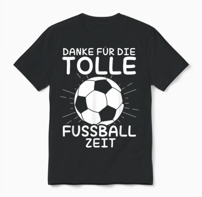 Danke Für Die Tolle Fussball Zeit Fußball Trainer Abschied Unisex T-Shirt in Black