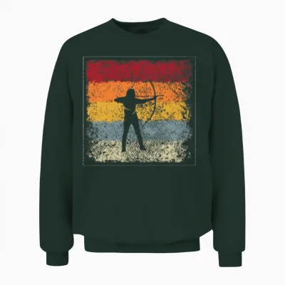 Archer Retro Unisex Sweatshirt - Forest