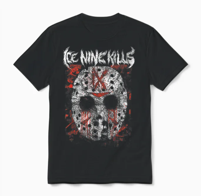 Ice Nine Kills โ Jason Mask Unisex T-Shirt in Black