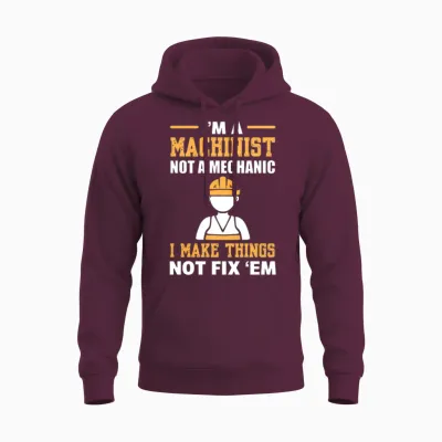 Funny Machinist Manual Machinist Unisex Hoodie - Maroon