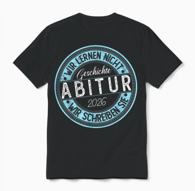 Abitur 2026 | Abi 26 | Schulabschluss Abiturienten Jungen Unisex T-Shirt in Black