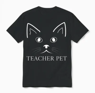 Funny Teacher Pet Unisex T-Shirt - Black