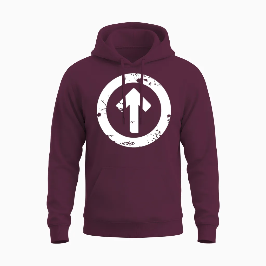 Above the Influence Unisex Hoodie in Maroon