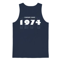 Best of 1974, 51st Birthday Party, Timeless Unisex Tank Top - Navy – 1