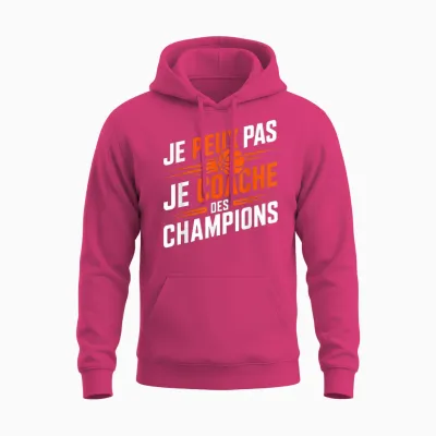 Entraîneur Je Peux Pas Je Coache Des Champions Coach Basket Unisex Hoodie - Heliconia