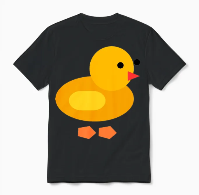 Funny Duck Unisex T-Shirt in Black