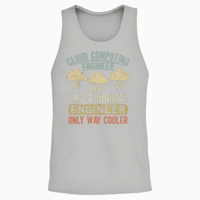 Cloud Computing Engineer Definition Retro Computer Unisex Tank Top - Ash