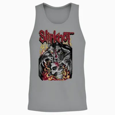 Slipknot Brain Reaper Unisex Tank Top - Sport Grey