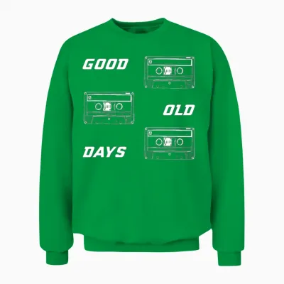 Retro Cassette Nostalgia Unisex Sweatshirt - Irish Green