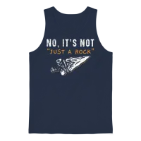 No It's Not Just a Rock Arrowhead Hunting Unisex Tank Top - Navy – 1