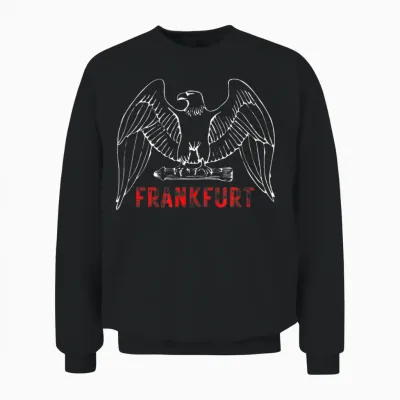 Adler Supporter Ultras Ffm Frankfurt Unisex Sweatshirt - Black