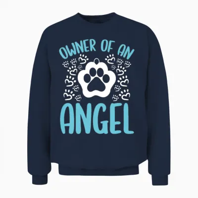 Grieving Dog Remembrance Dog Grief Pet Loss of Dog Unisex Sweatshirt - Navy