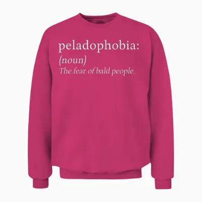 Peladophobia Fear Bald People Anxiety Gift Unisex Sweatshirt - Heliconia