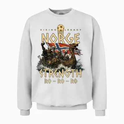 Ro Ro Ro Norwegen Flagge Viking Legacy Wikinger Trikot Unisex Sweatshirt - White