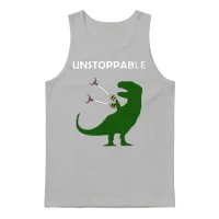 Dino Unstoppable Unisex Tank Top - Ash – 1