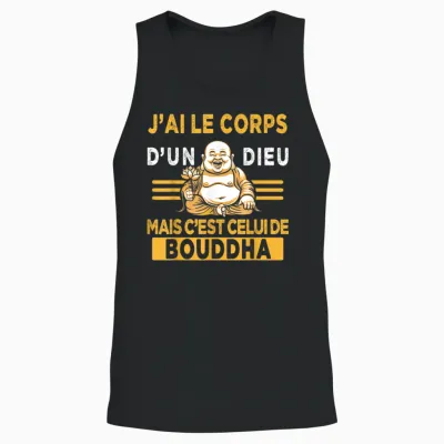 J'ai Le Corps D'un God T-Shirt, Black, S Unisex Tank Top - Black
